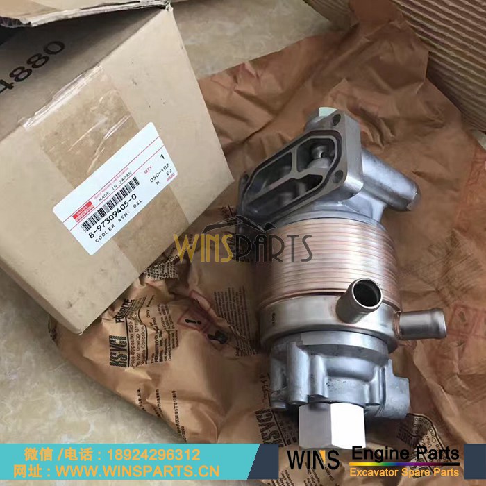 8-97309405-0 8973094050 五十铃 4JG1发动机 机油冷却 机油散热器 
