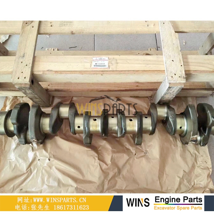 VAME131814 VAME130282 <a href=http://www.winsparts.cn/Engine-Mitsubishi.html target='_blank'>三菱</a> 6D16T 发动机曲轴总成用于神钢SK330LC-6E SK350-6E挖掘机零配件