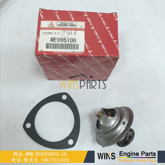 VAME9977211 VAME995106 VAME996365 原装<a href=http://www.winsparts.cn/Engine-Mitsubishi.html target='_blank'>三菱</a>6D31 6D34 发动机节温器 用于神钢挖掘机维修配件
