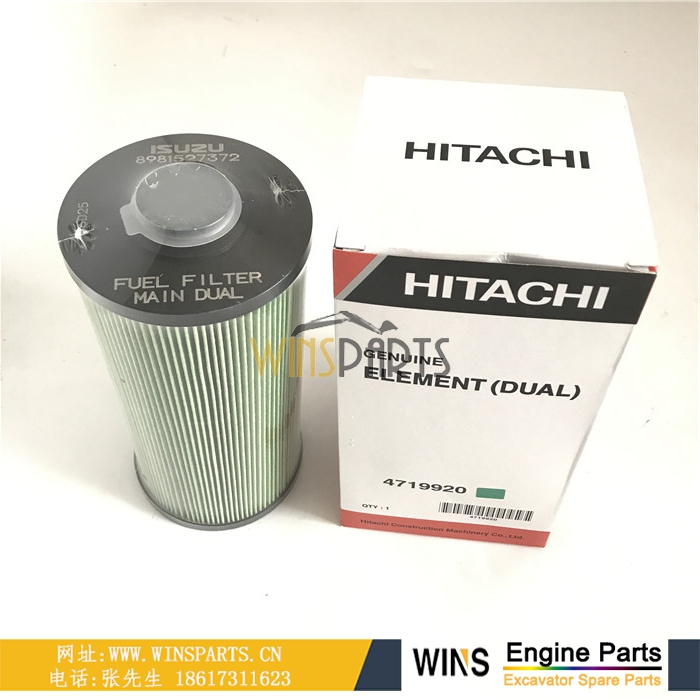 4719920 8-9152737-2 原装五十铃发动机柴油滤芯用于<a href=https://www.winsparts.cn/riliwajueji.html target='_blank'>日立</a>挖掘机配件