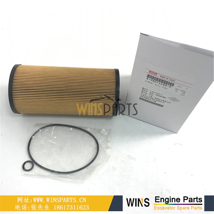 8-98074288-0 8980742880 五十铃6HK1 4HK1柴油发动机滤芯用于<a href=https://www.winsparts.cn/riliwajueji.html target='_blank'>日立</a> ZX200-3 ZX270-3 ZX250-3 ZX330-3 ZX350-3 挖掘机滤芯配件