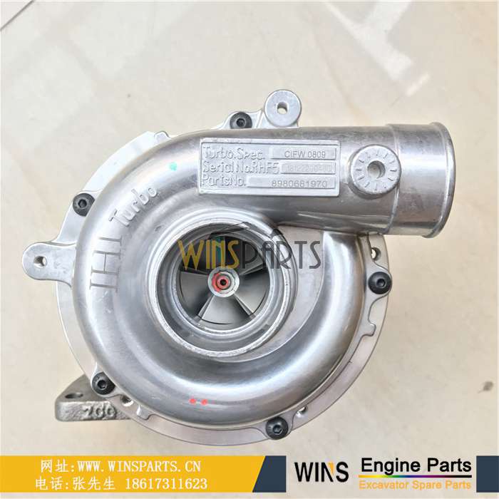  898068-1970 8-98068-197-0 8-98068197-0 8980681970 原装五十铃 4JJ1 4JJ1T 增压器总成用于 <a href=https://www.winsparts.cn/riliwajueji.html target='_blank'>日立</a>ZX110-3 ZX120-3 ZX130-3 ZX135US-3 挖掘机配件