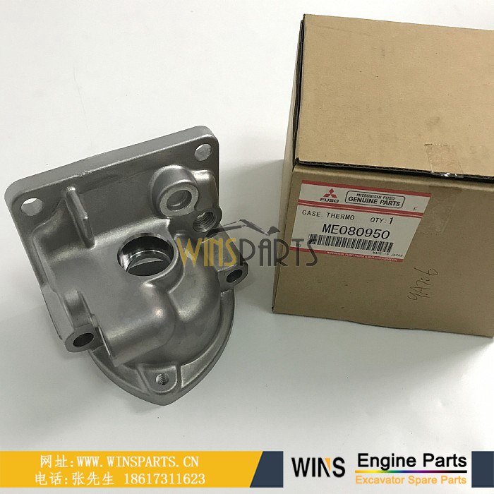 ME080950 VAME080950 ME051714 VAME051714 <a href=http://www.winsparts.cn/Engine-Mitsubishi.html target='_blank'>三菱</a>6D24 6D34 6D31 发动机节温器 底坐座子 外壳用于神钢SK200-6 SK210-6 SK230挖掘机配件