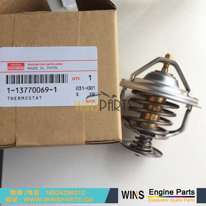 1137700691 1-13770069-1 113770-0691 1-13770-069-1 五十铃6SD1发动机 节温器 恒温器用于<a href=https://www.winsparts.cn/riliwajueji.html target='_blank'>日立</a>EX300-2, EX300-3, EX300-3C, EX300-3HHE, EX300-5挖掘机配件