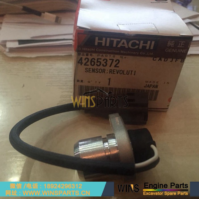 4265372原装 <a href=https://www.winsparts.cn/riliwajueji.html target='_blank'>日立</a> 液压泵 转速传感器 感应器用于 EX100M-3 EX100-2m EX120K-2 EX135USRK EX200K-2m EX200-5 EX120-2 EX120-3m 挖掘机 液压泵电器 配件