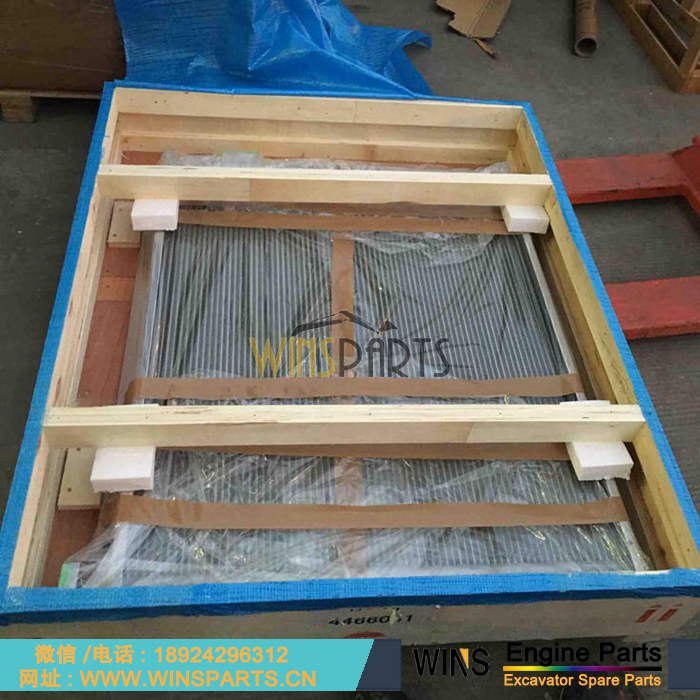 4466041 <a href=https://www.winsparts.cn/riliwajueji.html target='_blank'>日立</a> 液压油冷却器 液压油散热器 用于 约翰迪尔 ZX500LC ZX470LC ZX450 ZX470R-5G 挖掘机 配件