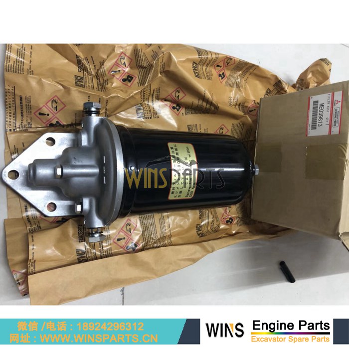 ME039813 ME048191 VAME039813 VAME048191 原装 <a href=http://www.winsparts.cn/Engine-Mitsubishi.html target='_blank'>三菱</a> 6D14 6D15T 6D14-T发动机柴油滤芯总成 燃油滤清器 座子总成用于神钢<a href=http://www.winsparts.cn target='_blank'>挖掘机配件</a>