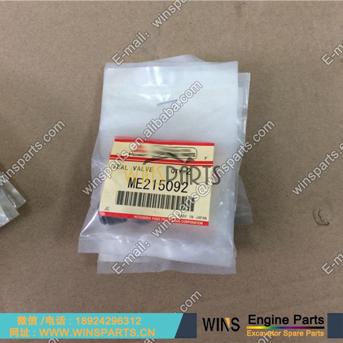 ME215092 VAME215092 日本<a href=http://www.winsparts.cn/Engine-Mitsubishi.html target='_blank'>三菱</a> 6D34 6D31 4D31 4D34 发动机 进气门 排气门 油封 用于神钢 SK235SR-1E SK200LC-6 SK200LC-6ES SK235SR-1ES SK235SRLC SK235SRLC-1E 配件