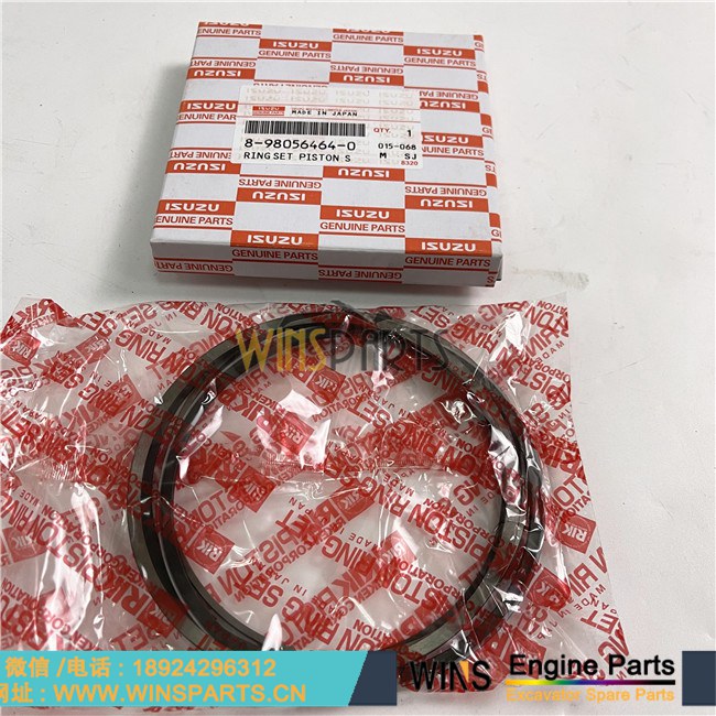 8-98056464-0 8980564640 8-98056464-1 8980564641 原装日本五十铃 6UZ1 发动机 活塞环 用于<a href=https://www.winsparts.cn/riliwajueji.html target='_blank'>日立</a> ZX470LC-5B ZX470LCH-5B ZX470LCR-5B ZX470R-5B 挖机配件