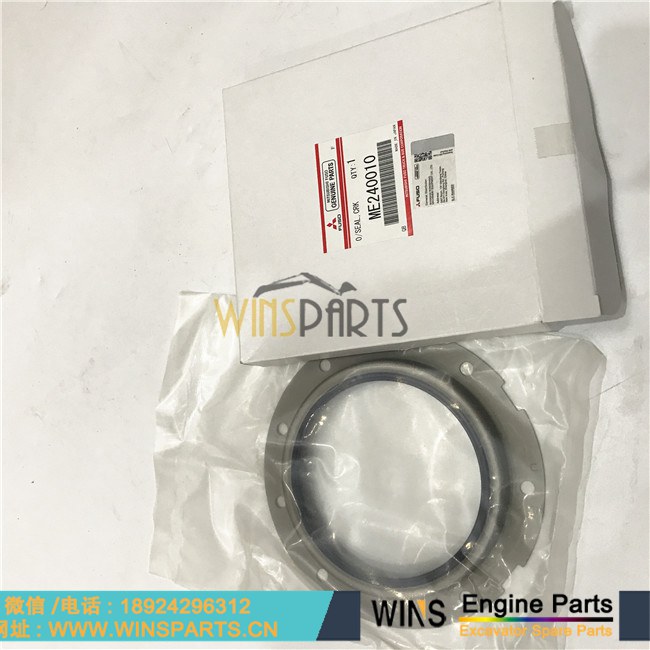 ME240010 VAME240010 日本原装<a href=http://www.winsparts.cn/Engine-Mitsubishi.html target='_blank'>三菱</a> 6D34 6D31发动机 曲轴骨架油封 密封圈 NOK 油封用于神钢SK200-6 SK250LC-6E SK160LC SK210LC-6E SK200LC-6挖掘机配件