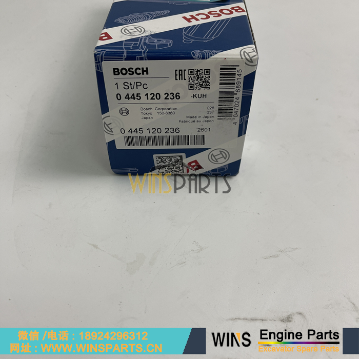 6745-11-3100 6745-11-3102 R6745123100 0445120236 博士喷油器 6D114 燃油喷嘴 小松喷油器总成用于小松PC300 PC300HD PC350 PC350HD WA430 挖掘机配件