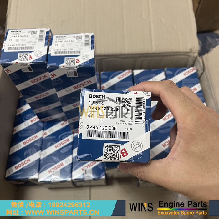 0445120236 0 445 120 236 3965721 6745123100 博士喷嘴 康明斯 喷油器 用于小松PC200LC-8 PC220-8 PC230-8 PC200-8 PC210-8 挖掘机配件